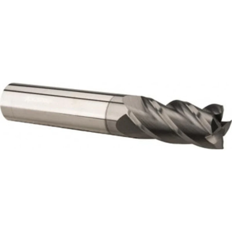 Accupro 3/16, 3/4 LOC, 3/16 Shank Diam, 2-1/2 OAL, 4 Flute, Solid Carbide Square End Mill Single End, nACRo Finish, S...